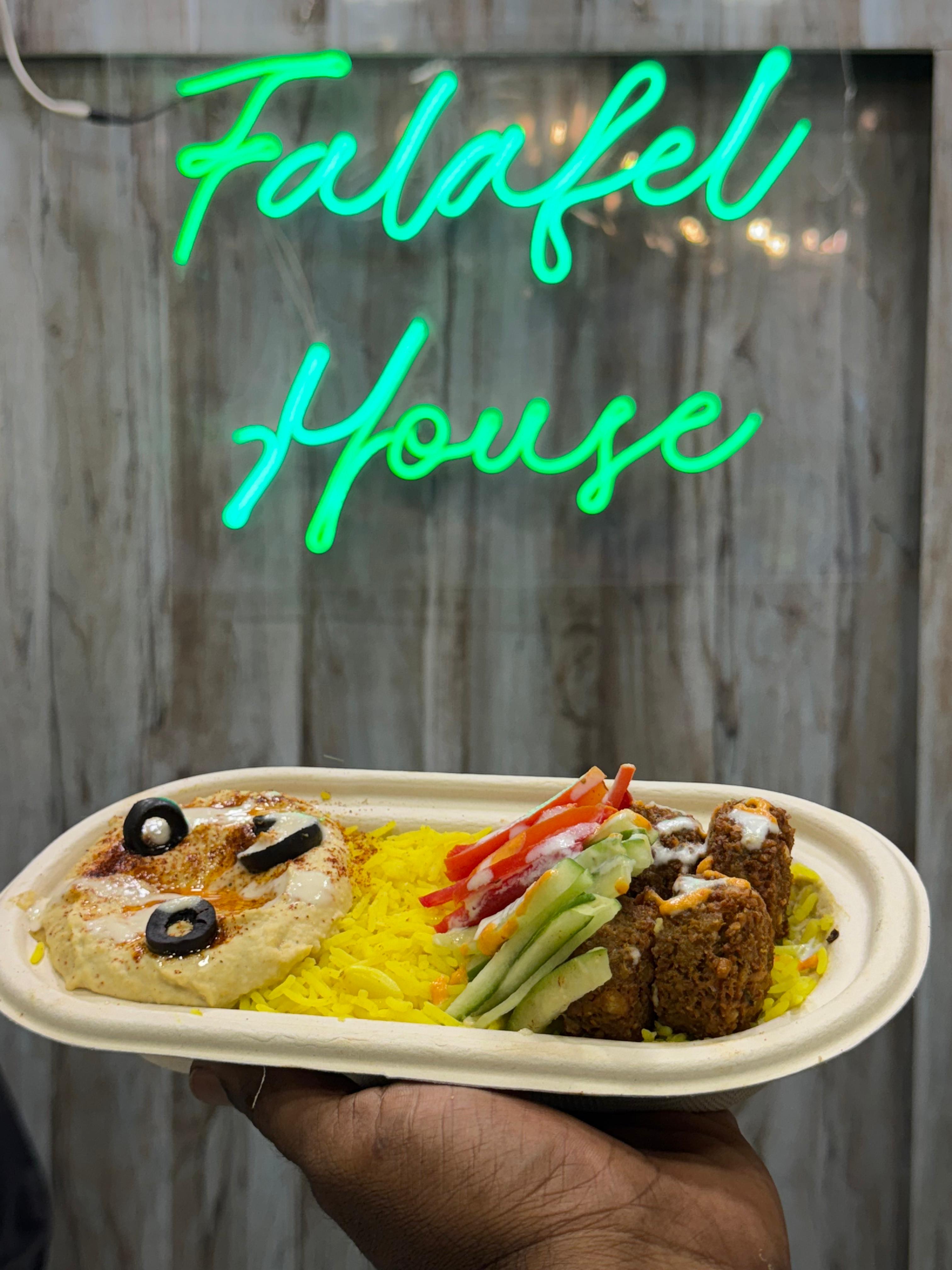 Falafel Rice Bowl Platter at Falafel House Jaipur