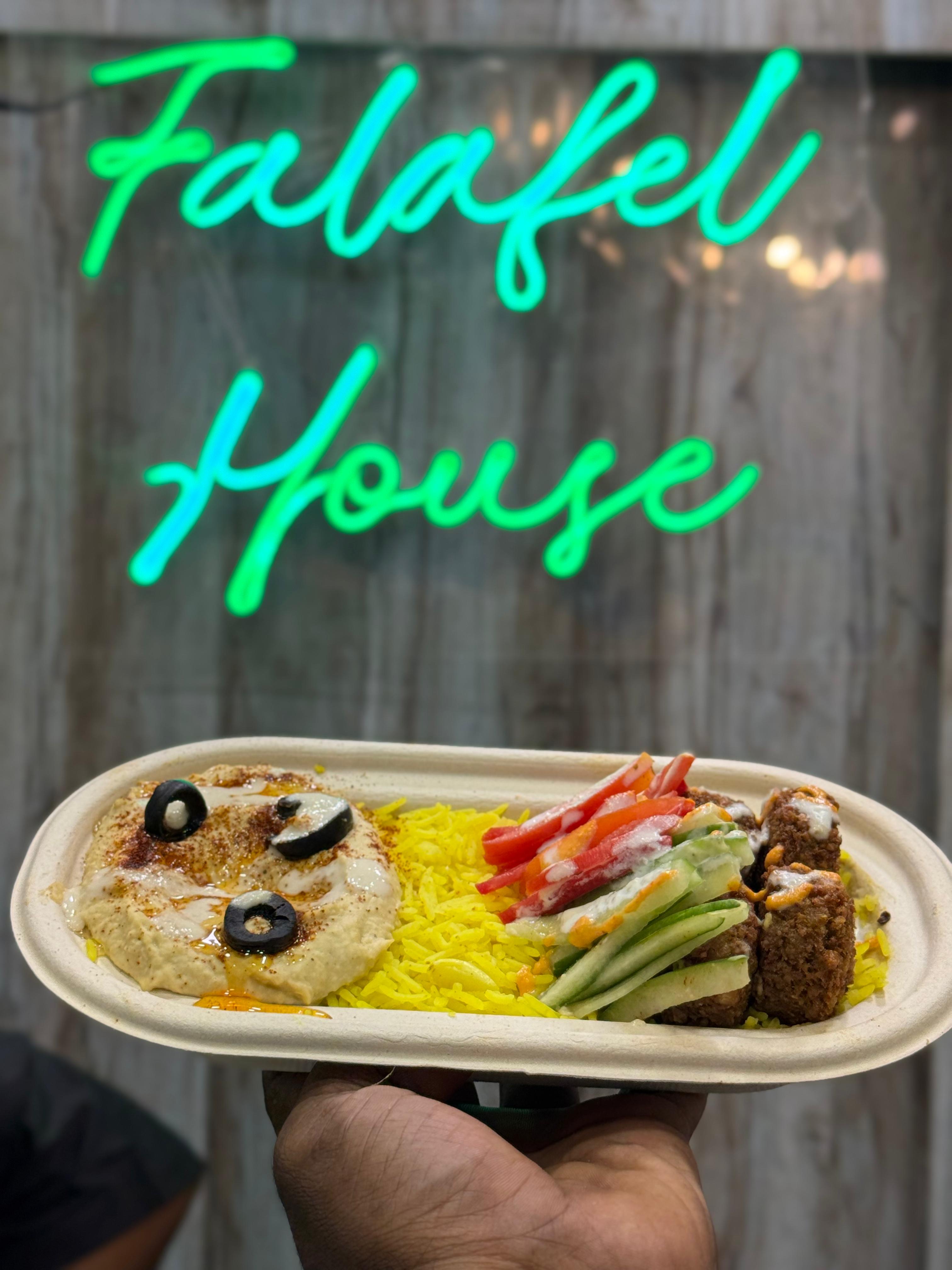 Falafel Rice Bowl at Falafel House Jaipur