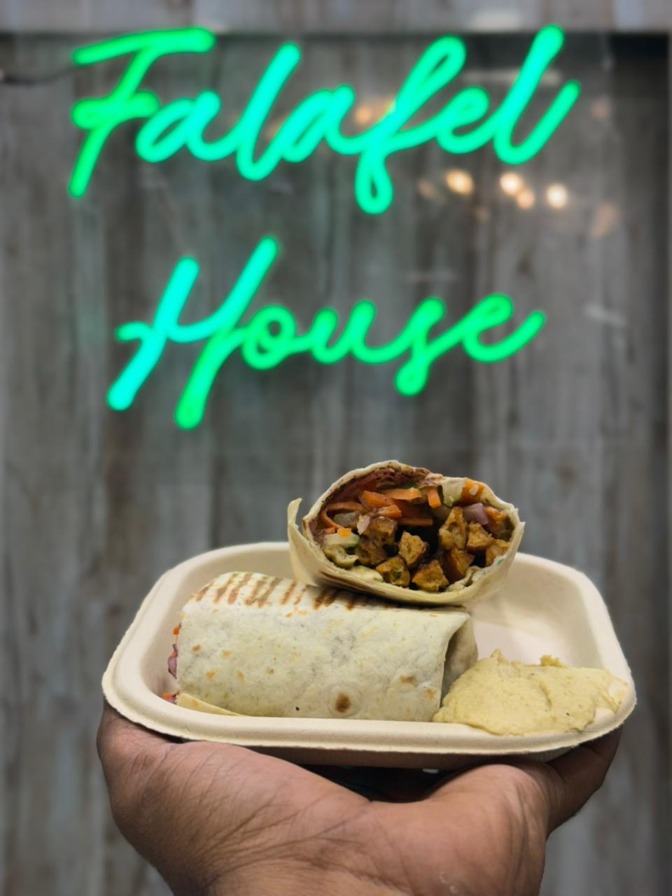 Falafel Wrap Fries Combo at Falafel House Jaipur