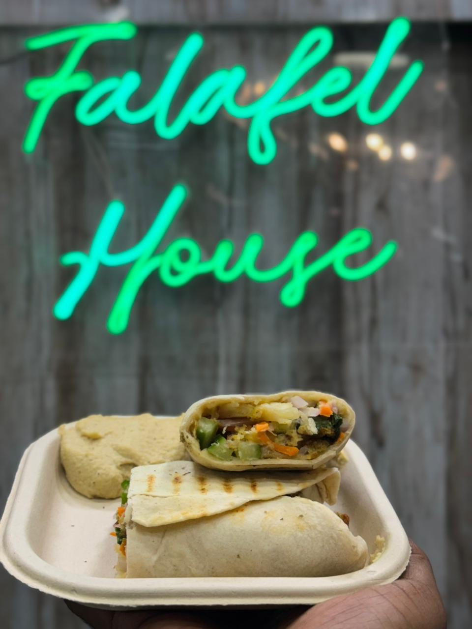 Falafel Wrap Meal at Falafel House Jaipur
