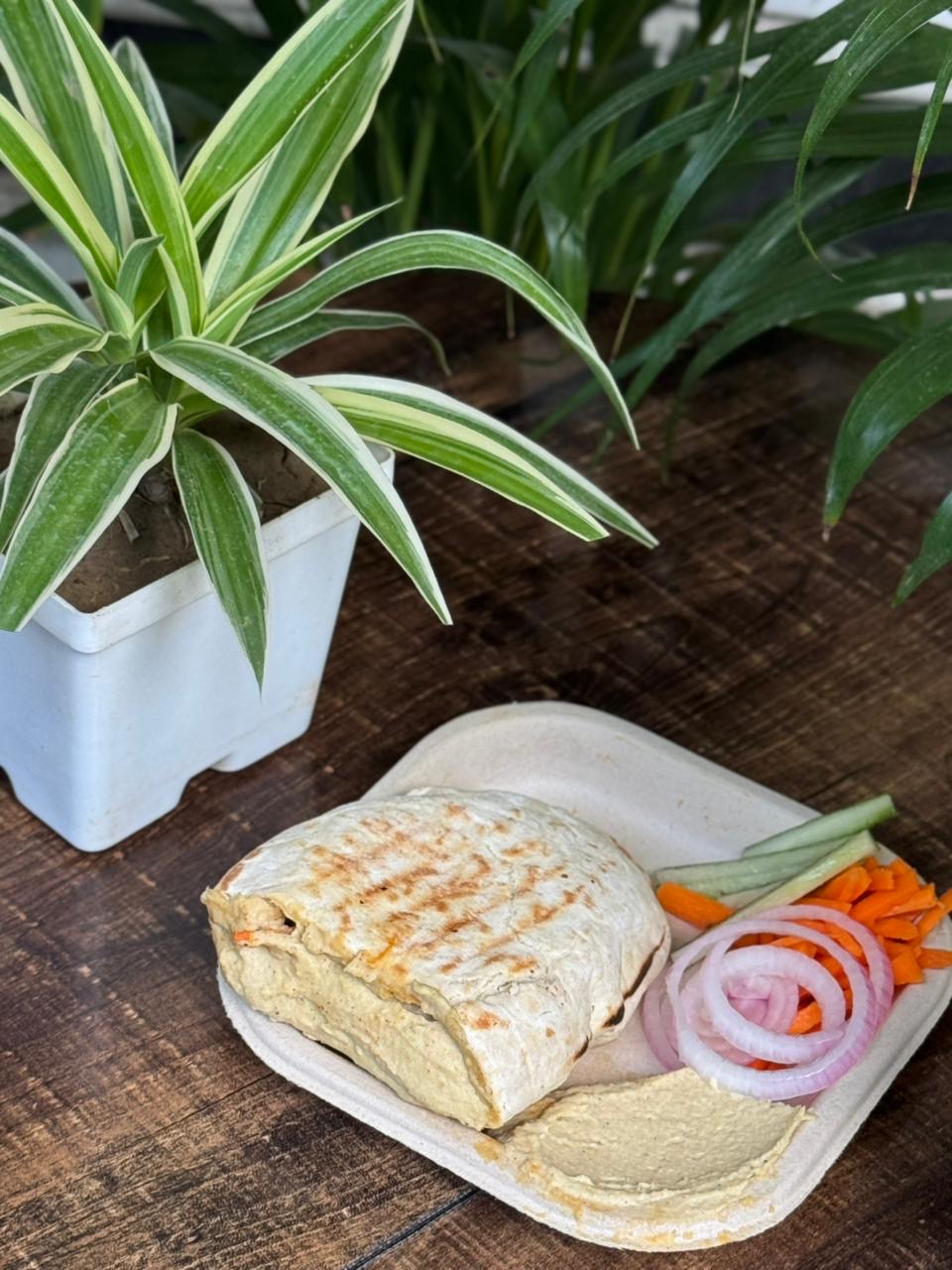Grilled Falafel Wrap Plate at Falafel House Jaipur